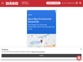 'diariosm.com.br' screenshot