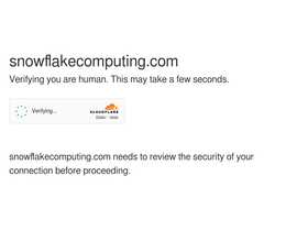 'snowflakecomputing.com' screenshot