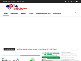 'bantuanrakyat.my' screenshot