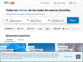 'trivago.pe' screenshot