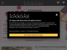 'zotter.at' screenshot