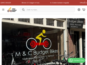 mcbudgetbikes.nl homepage screenshot