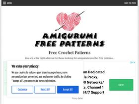'amigurumiallfreepatterns.com' screenshot