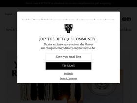 'diptyqueparis.com' screenshot