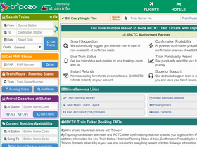 'etrain.info' screenshot