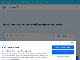 'my.commpeak.com' screenshot