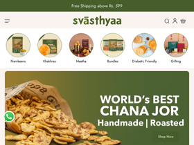 Svasthyaa website screenshot