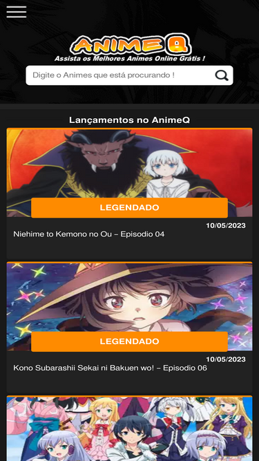 Lançamentos - Animes Online 