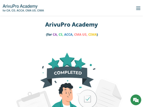 'arivupro.com' screenshot