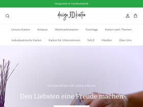 Design3dkarten website screenshot