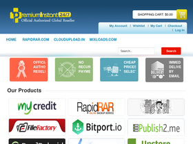 'premiuminstant.com' screenshot