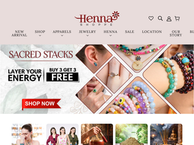 hennashoppe.com homepage screenshot