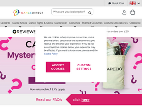 'dancedirect.com' screenshot