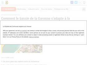 'lagazettedescommunes.com' screenshot