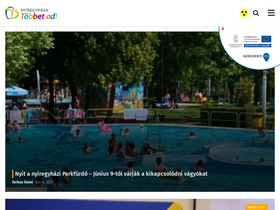 'nyiregyhaza.hu' screenshot