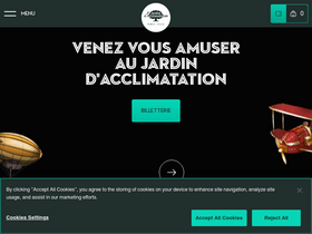 'jardindacclimatation.fr' screenshot