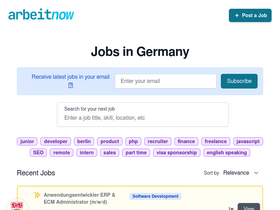 'arbeitnow.com' screenshot
