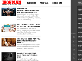 'ironmanmagazine.com' screenshot