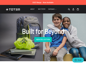 totembags.co.za homepage screenshot