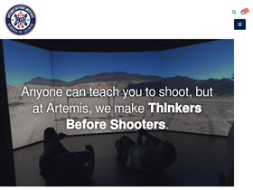 'artemishq.com' screenshot