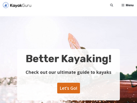 'kayakguru.com' screenshot