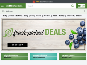 'thefreshgrocer.com' screenshot