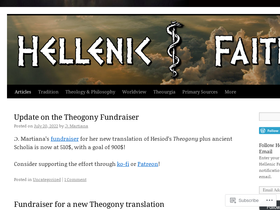 'hellenicfaith.com' screenshot