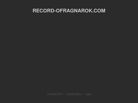 'record-ofragnarok.com' screenshot