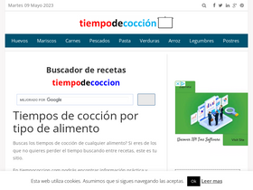 'tiempococcion.com' screenshot