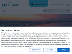 'visiteastbourne.com' screenshot