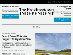 'provincetownindependent.org' screenshot