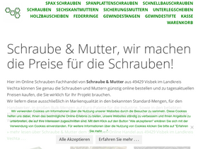 'schraube-mutter.de' screenshot
