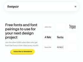 'fontpair.co' screenshot