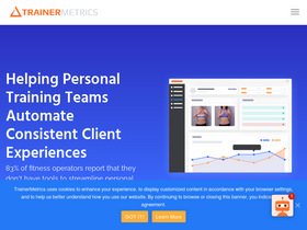'trainermetrics.com' screenshot