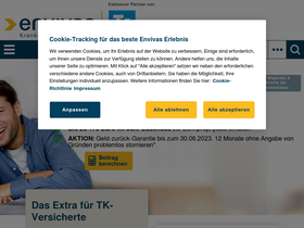 'envivas.de' screenshot