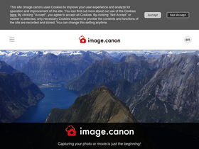 'image.canon' screenshot