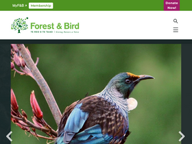 'forestandbird.org.nz' screenshot