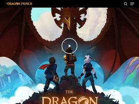 'thedragonprince.com' screenshot