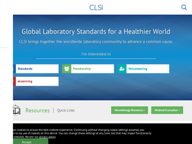 'clsi.org' screenshot