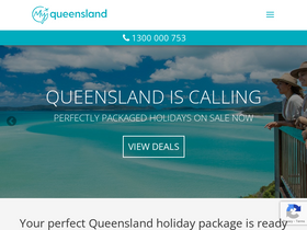 'myqldholiday.com.au' screenshot