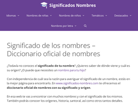'significados-nombres.com' screenshot