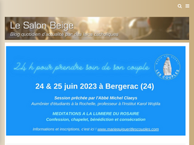 'lesalonbeige.fr' screenshot