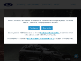 'ford.cz' screenshot
