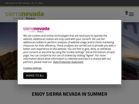 'sierranevada.es' screenshot