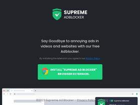 'supremeadblocker.info' screenshot