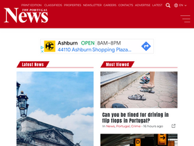 'theportugalnews.com' screenshot