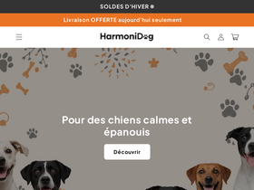 HarmoniDog homepage screenshot