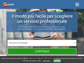 'quotalo.it' screenshot