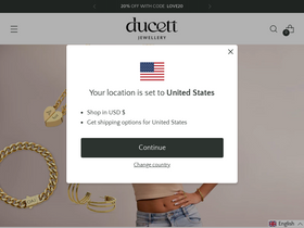 DUCETT homepage screenshot