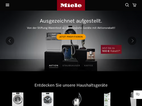 'miele.de' screenshot